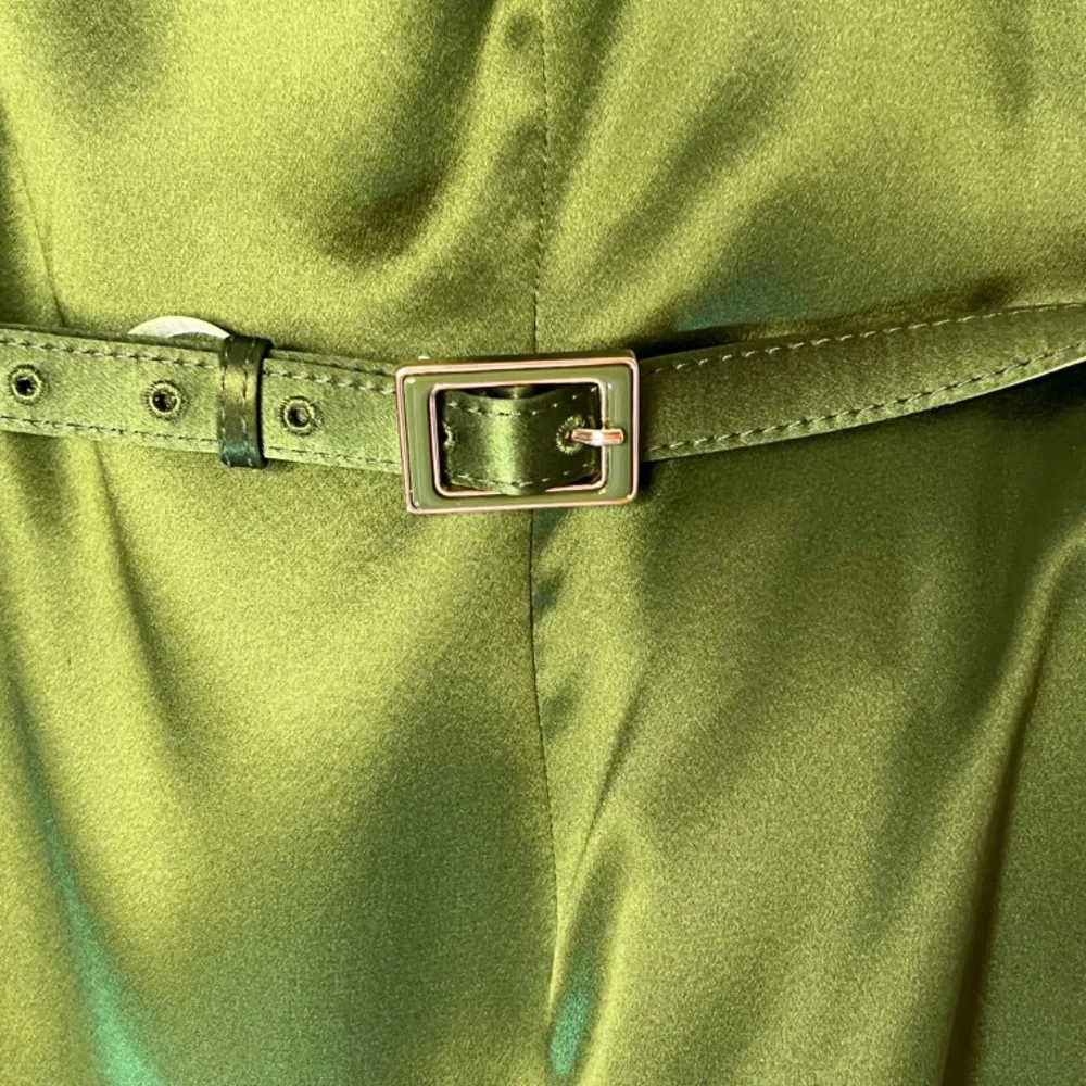 Ann Taylor Green Silk Dress - Picture 3 of 10